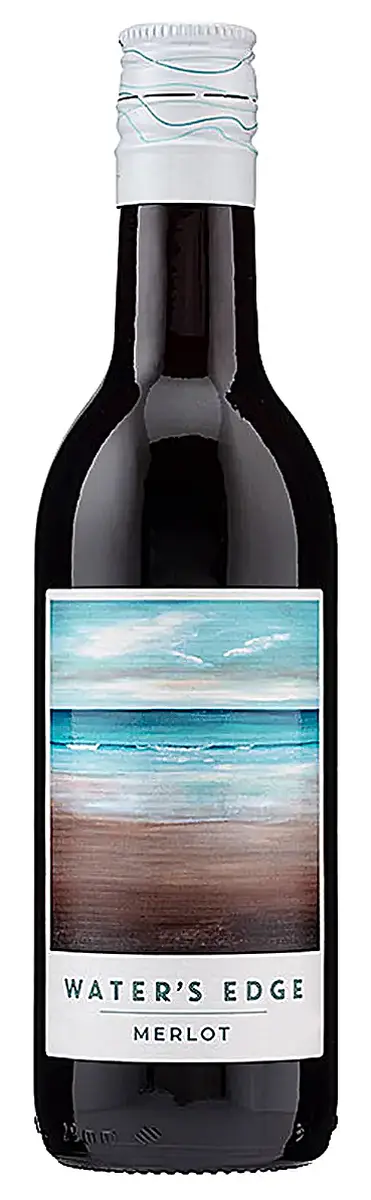 1/4s - Waters Edge - Merlot 24x187ml - Waters Edge