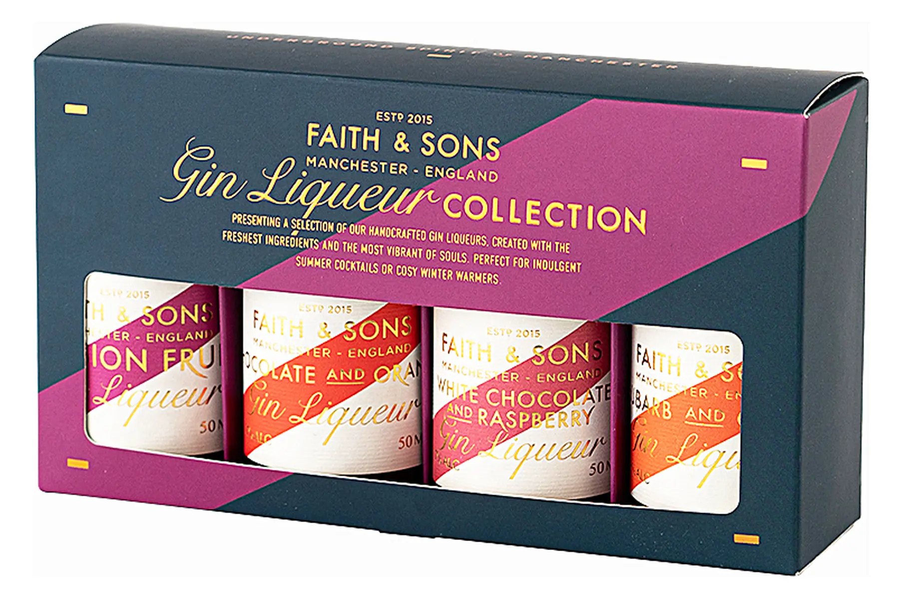 5cl - Faith & Sons x4 Gin Liqueur Collection - Faith & Sons