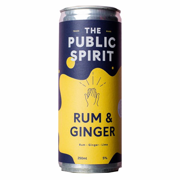 RTD – Public Spirit Rum & Ginger 12×250 can